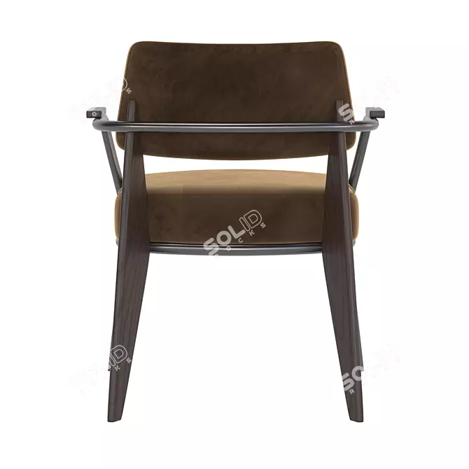 Stylish Fauteuil Chair by Vitra 3D model image 4