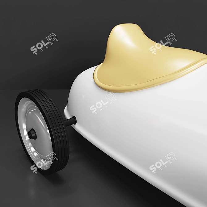 Baghera Metal Speedster Car: Durable and Safe Toy 3D model image 4