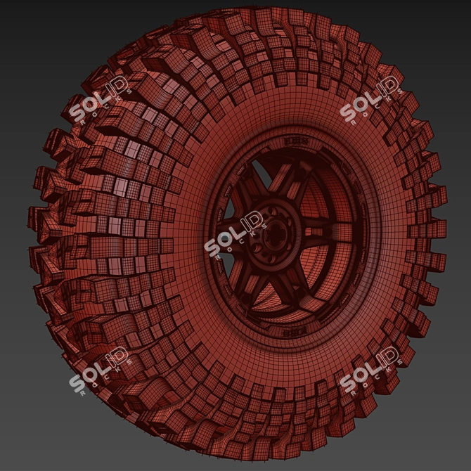 MAXXIS Trepador: Ultimate Off-Road Tire 3D model image 7