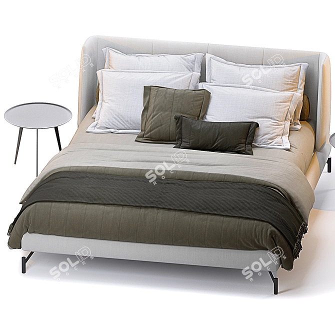 Modern Basket Bed by Bonaldo 3D model image 2