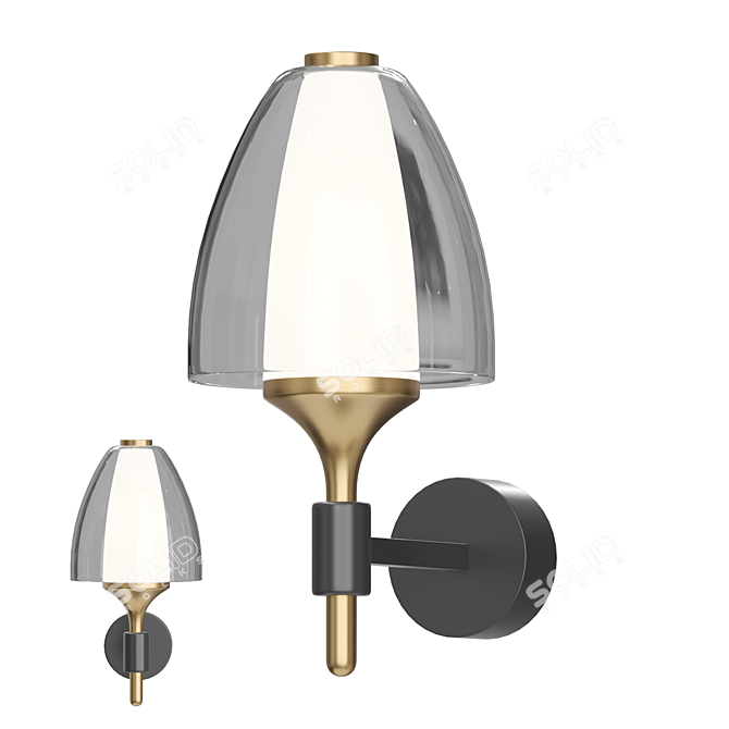 Modern LED Wall Lamp 3D model image 1