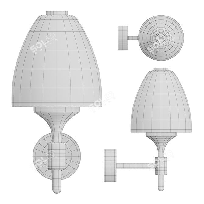 Modern LED Wall Lamp 3D model image 5