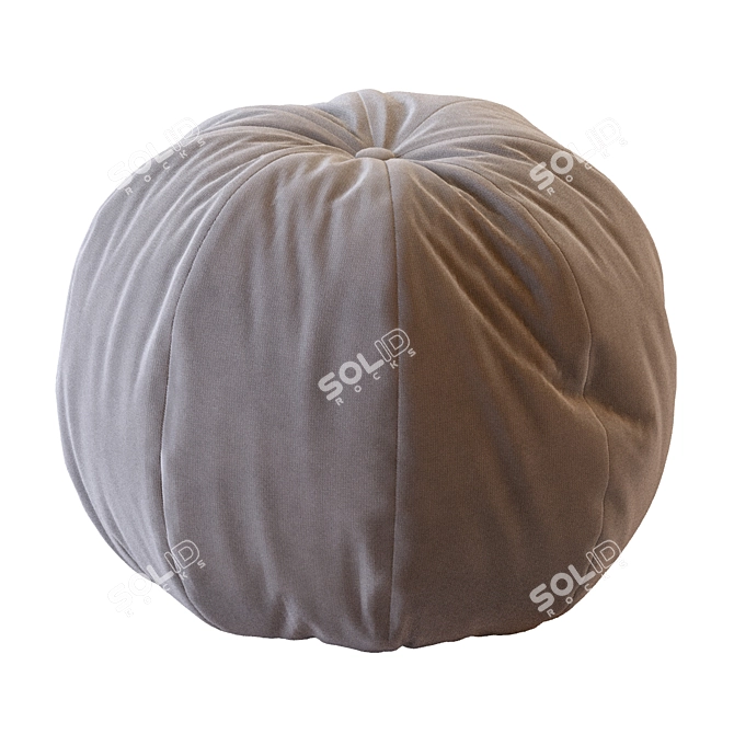 Mason Outdoor Pouf - Stylish and Comfortable Patio Seating 3D model image 2