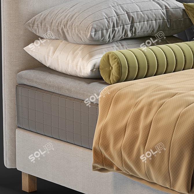 Ikea Lauvik Divan Bed: Sleek and Versatile 3D model image 3