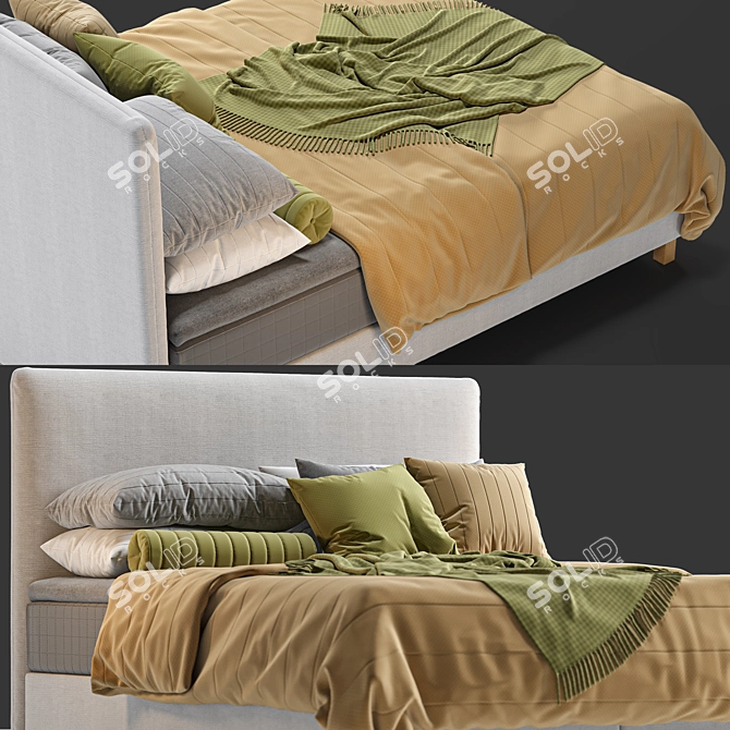 Ikea Lauvik Divan Bed: Sleek and Versatile 3D model image 6