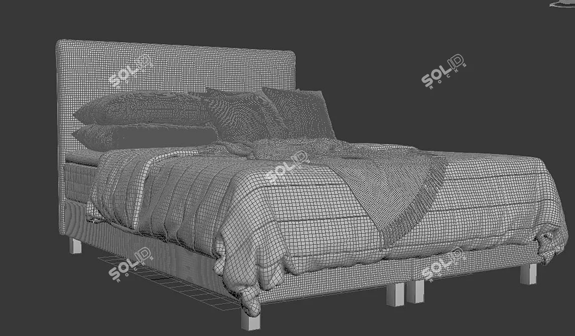 Ikea Lauvik Divan Bed: Sleek and Versatile 3D model image 7