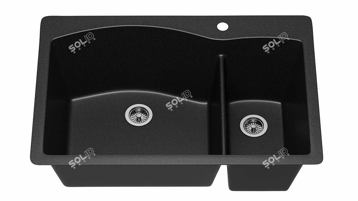 Diamond 1½ Dual Mount: North American-Made Kitchen Sink 3D model image 3