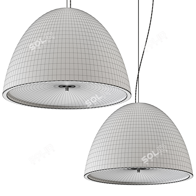 Panzeri Willy Pendant Lamp: Sleek and Stylish Lighting 3D model image 2