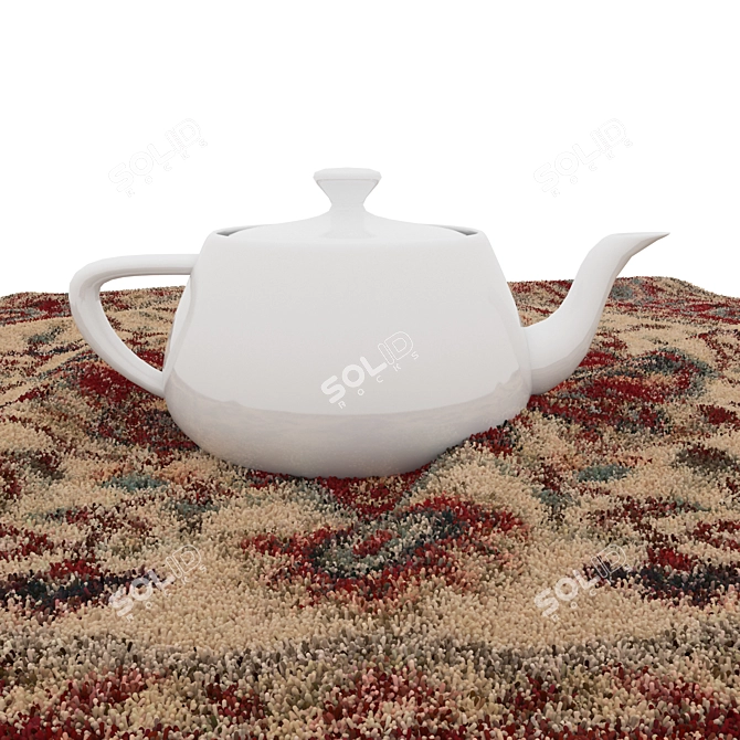 Title: Versatile Round Rugs Set 3D model image 5