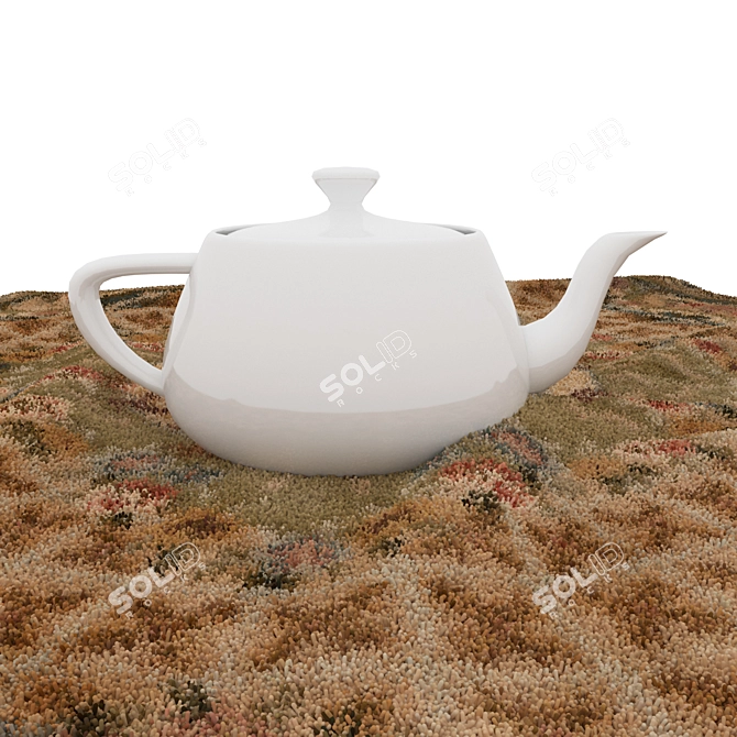 Round-Rug Set: Versatile and Realistic 3D Models 3D model image 5