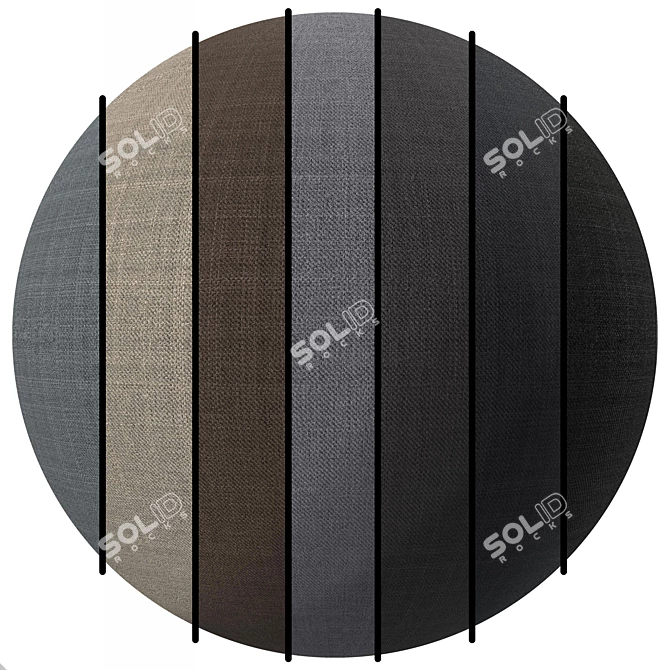 4K Colors PBR FB25 Fabric 3D model image 1