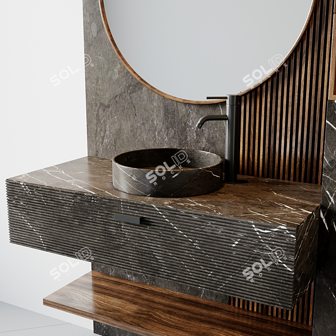 Luxury Bath Essentials Set 3D model image 1