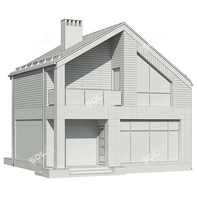 Rustic Barnhouse Retreat 3D model image 5