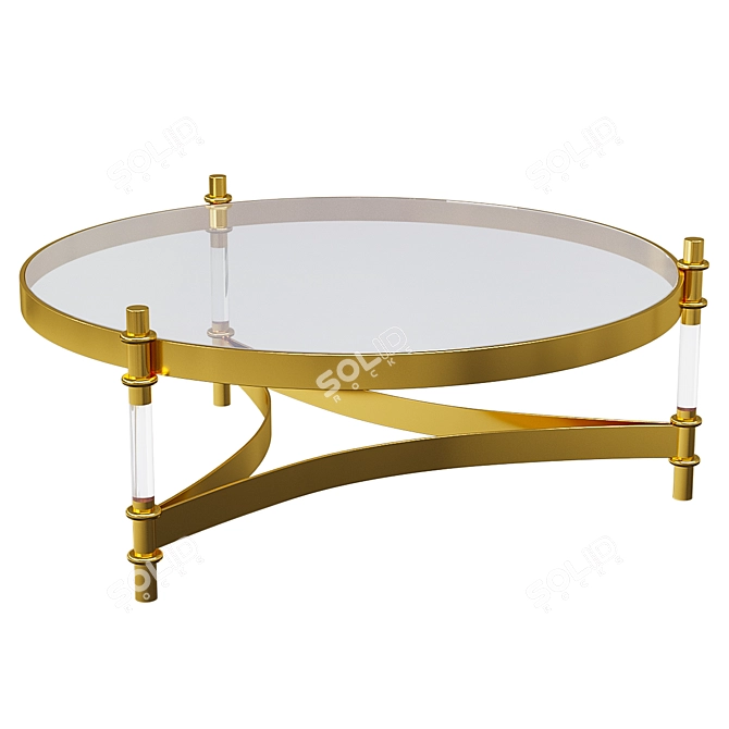 Elegant Trento Coffee Table 3D model image 1