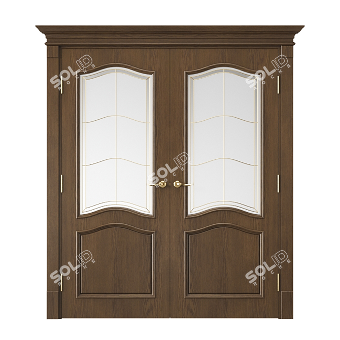 Modern Interior Door: 3dsmax 2014 + fbx 3D model image 1