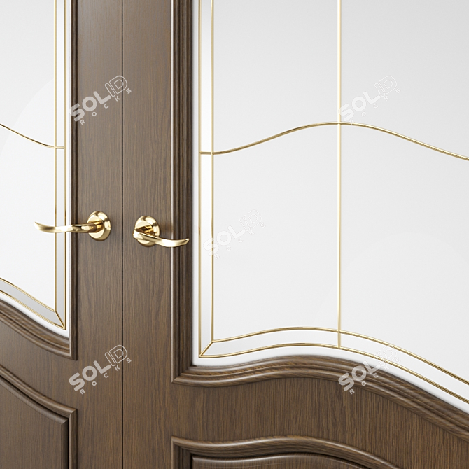 Modern Interior Door: 3dsmax 2014 + fbx 3D model image 3