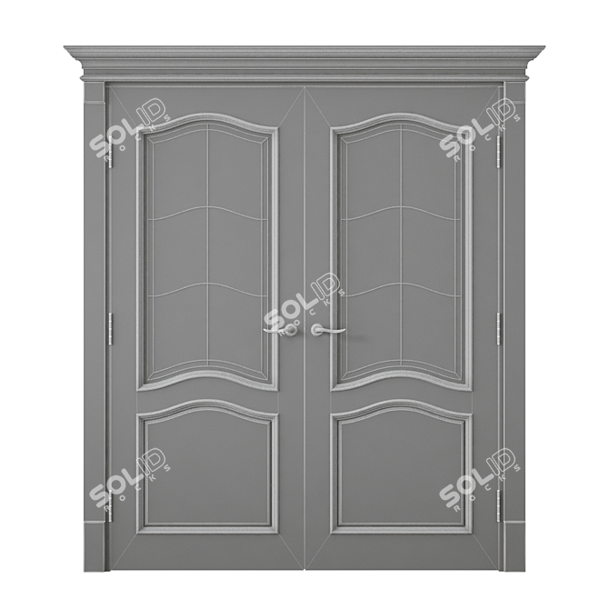 Modern Interior Door: 3dsmax 2014 + fbx 3D model image 4