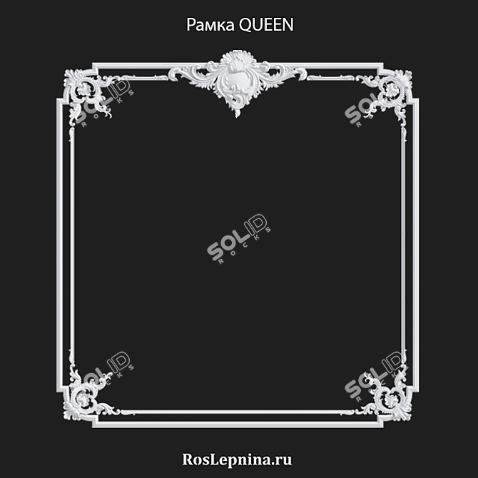 Elegant Queen Frames Set - RosLepnina 3D model image 3