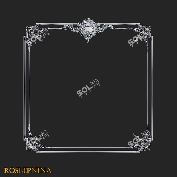 Elegant Queen Frames Set - RosLepnina 3D model image 7