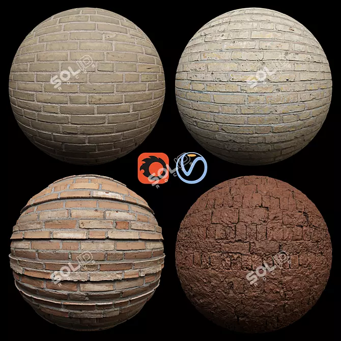  Brick Texture Pack | PBR Material 3D model image 1
