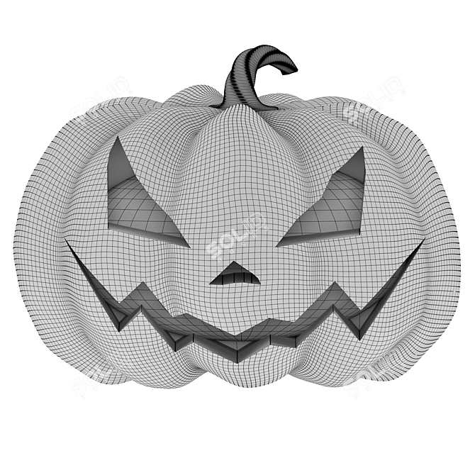  Spooky Pumpkin Decor for Halloween 3D model image 6