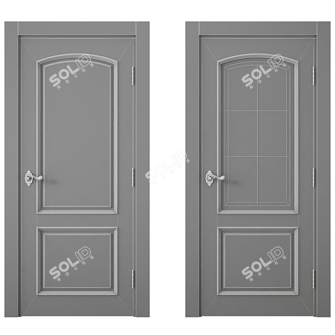 Modern Interior Door 478 3D model image 4