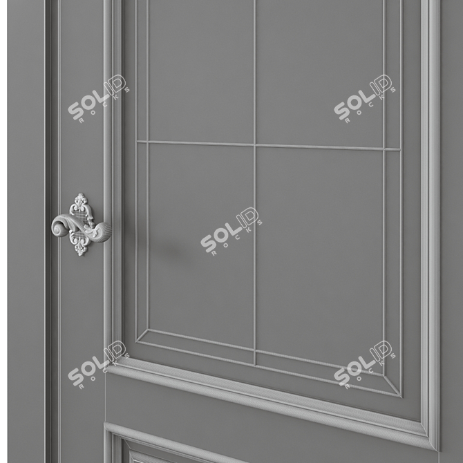 Modern Interior Door 478 3D model image 6