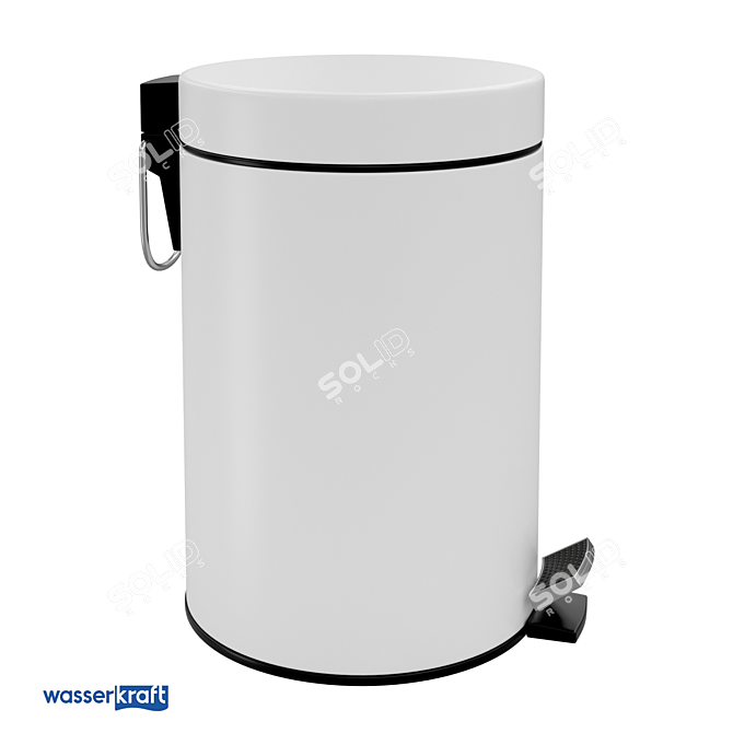 5L Stainless Steel Bucket_K-635WHITE 3D model image 1