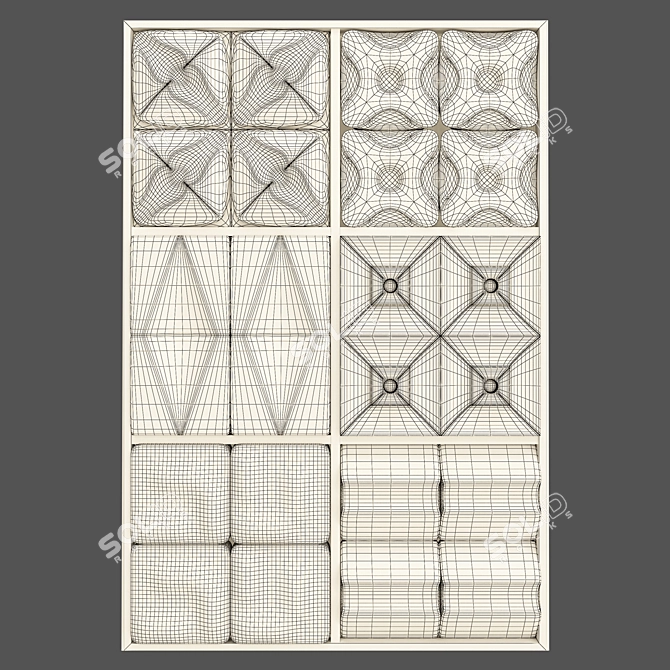 Contemporary 3D Panel Vol02 3D model image 4