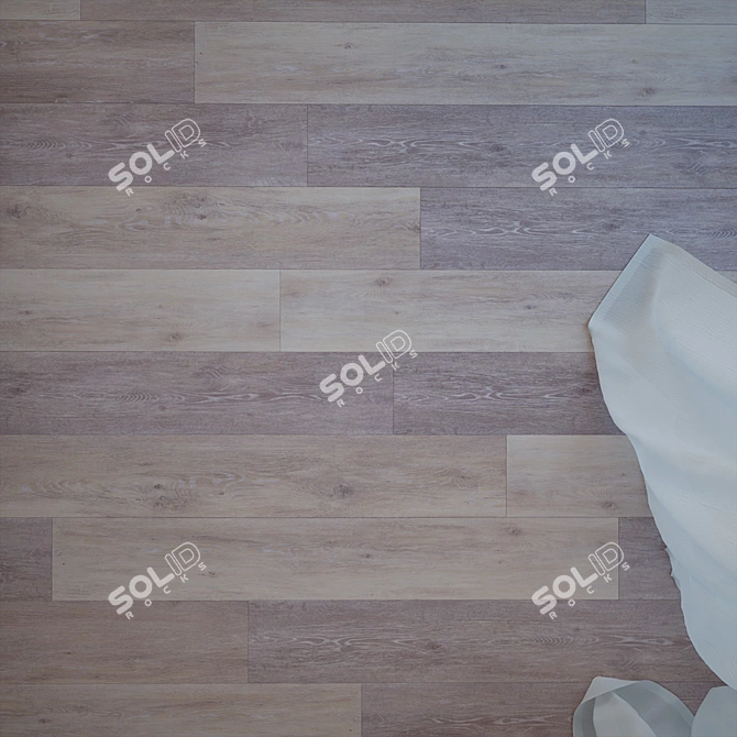 Exquisite Asian Oak Flooring 3D model image 2