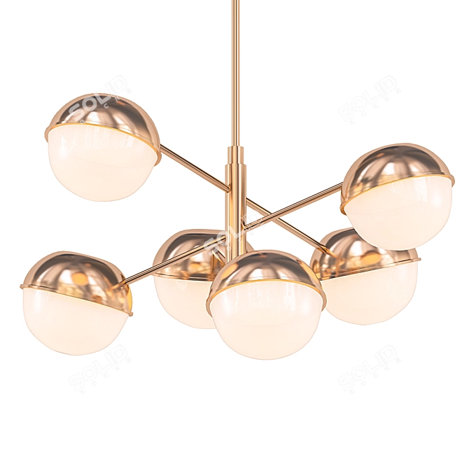 Scott Living Medway Modern Chandelier 3D model image 1