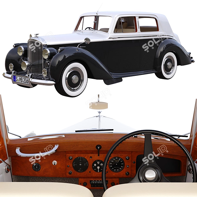 Luxurious and Stylish: Bentley R Type 1953 3D model image 1