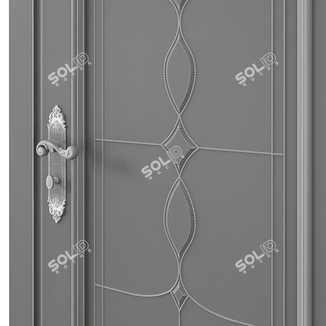 Sleek Indoor Door - 3DSMax & FBX 3D model image 6