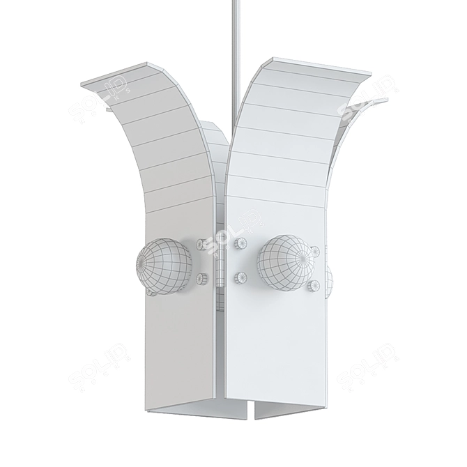 Palm Pendant: Modern Suspension Lighting 3D model image 2