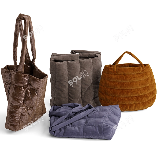 Versatile and Stylish Bags 3D model image 2