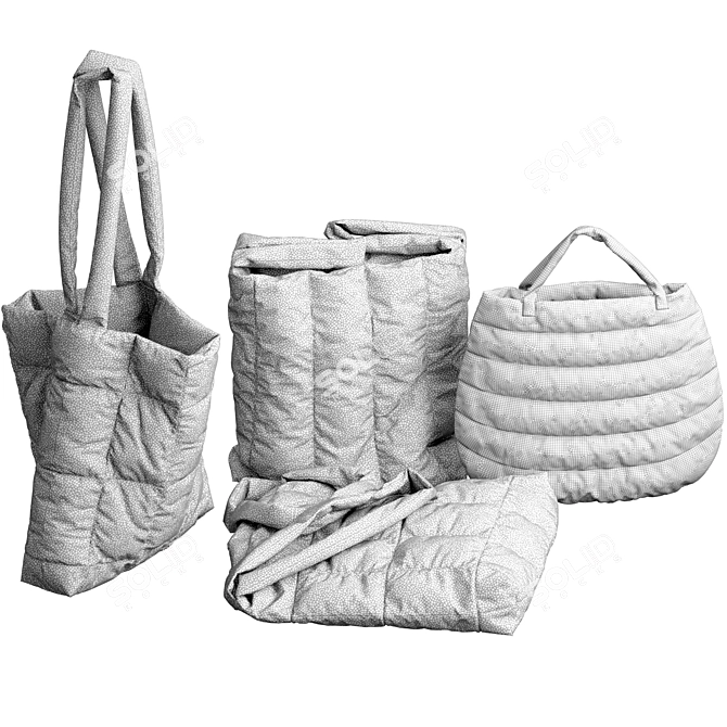 Versatile and Stylish Bags 3D model image 3