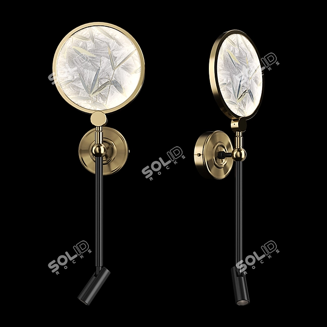 Japanese Style LED Wall Sconce 3D model image 1