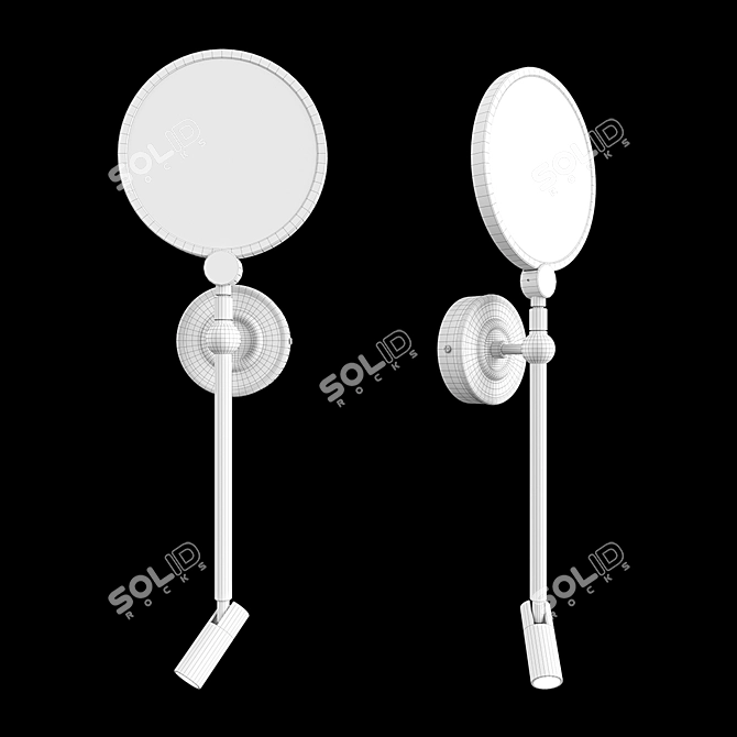 Japanese Style LED Wall Sconce 3D model image 2