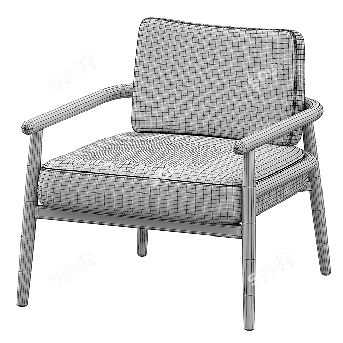 Elegant Comfort: Teresa Armchair 3D model image 7