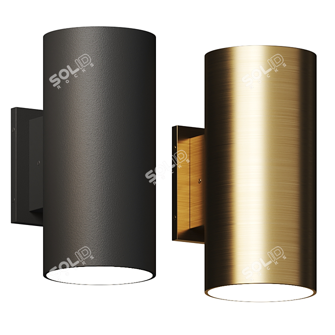 Sleek Outdoor Wall Sconce: Latimer 3D model image 1