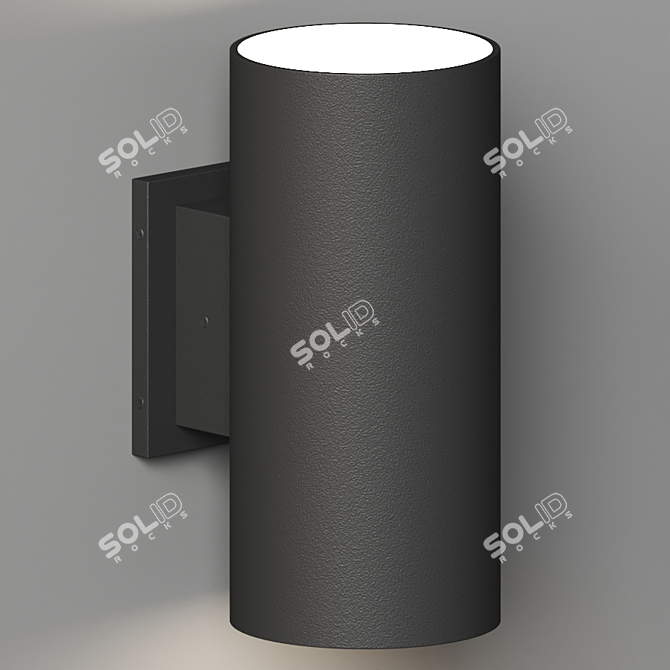 Sleek Outdoor Wall Sconce: Latimer 3D model image 3