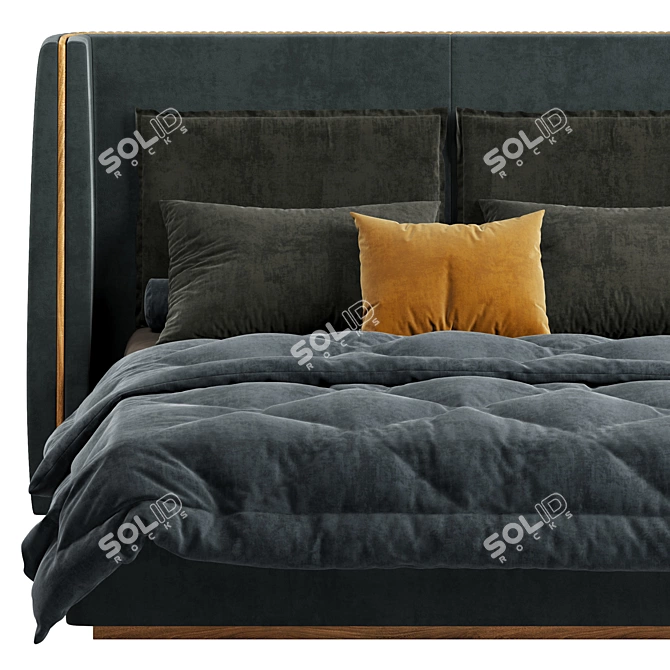 Modern Mezzo Barlow Bed 3D model image 2