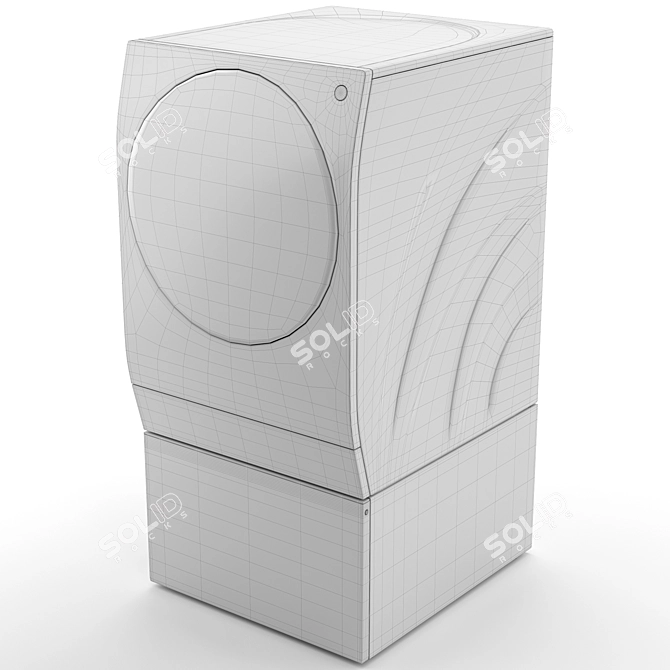 LG SIGNATURE Double Drum Washing Machine 3D model image 6