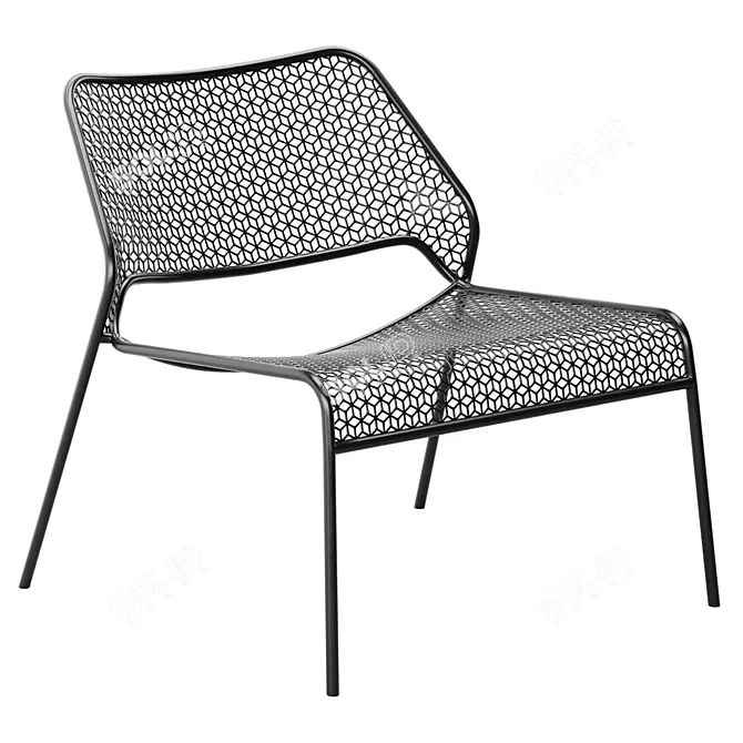 Modern Mesh Lounge Chair: Hot Style! 3D model image 1