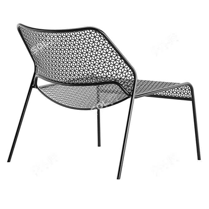 Modern Mesh Lounge Chair: Hot Style! 3D model image 3