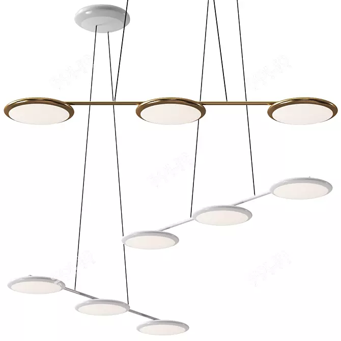 Elegant Vivaldi Pendant Lamp 3D model image 1