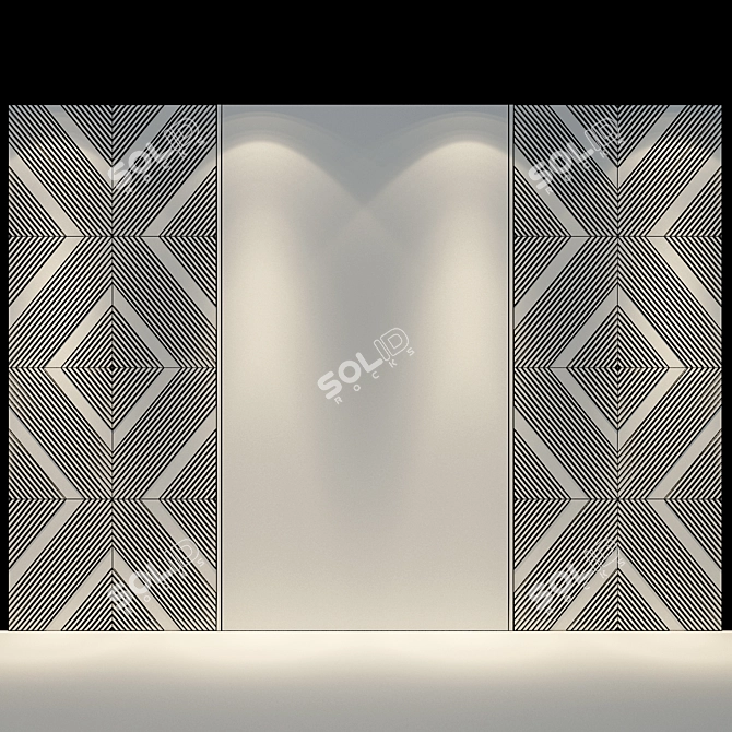 Luxury Wall Panel 79 3D model image 2