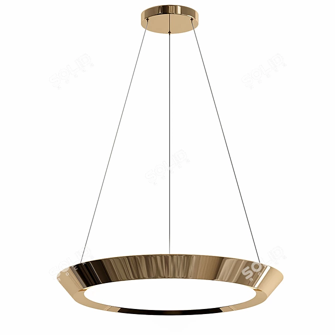 Sleek Design Solve Lamp 3D model image 1