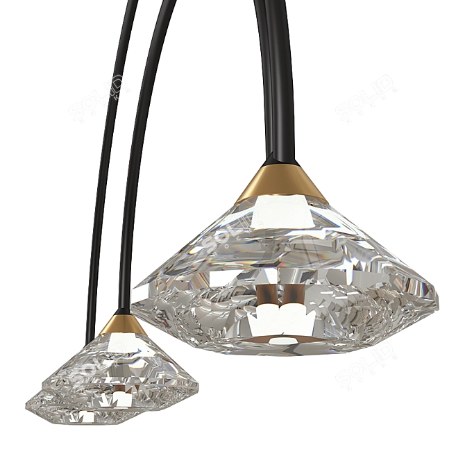 Title: Arco 4100/3/4 Pendant Light 3D model image 3