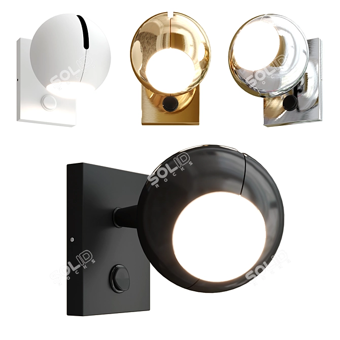 BO-LA 6536 LED Wall Spotlight: Sleek Design, Illuminating Brilliance 3D model image 1